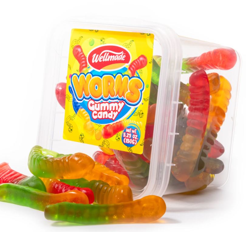 Wellmade Halal Gummy Worms 4.4oz