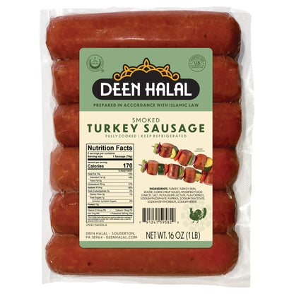 Deen Halal Smoked Turkey Sausage