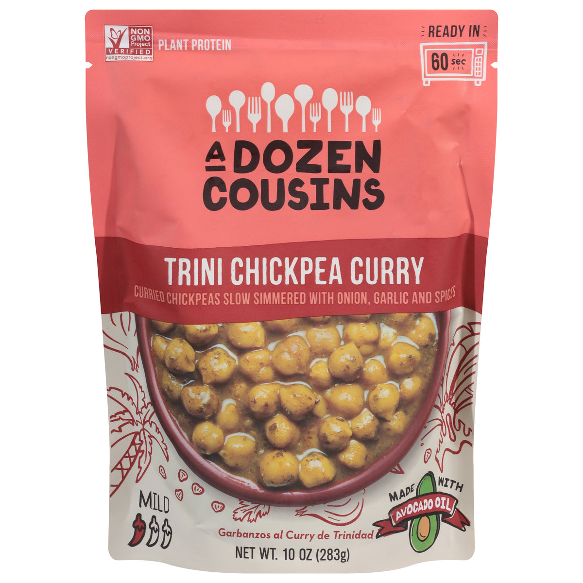A Dozen Cousins Mild Trini Chickpea Curry 10 oz