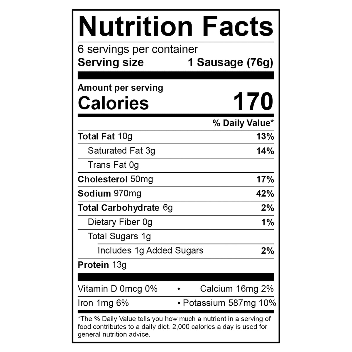 Deen Halal Smoked Turkey Sausage