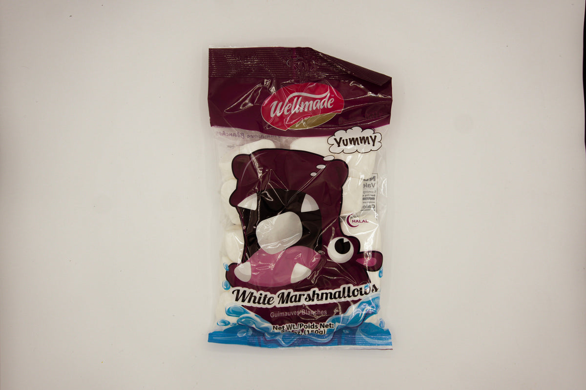 Wellmade Halal White Marshmallows 5.3oz bag