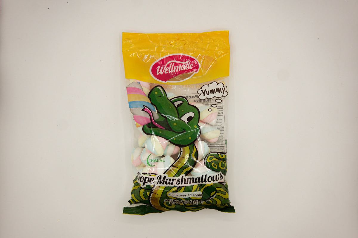 Wellmade Halal Rope Marshmallows 5.3 oz bag