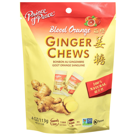 Prince Of Peace Blood Orange Ginger Chews 4 oz