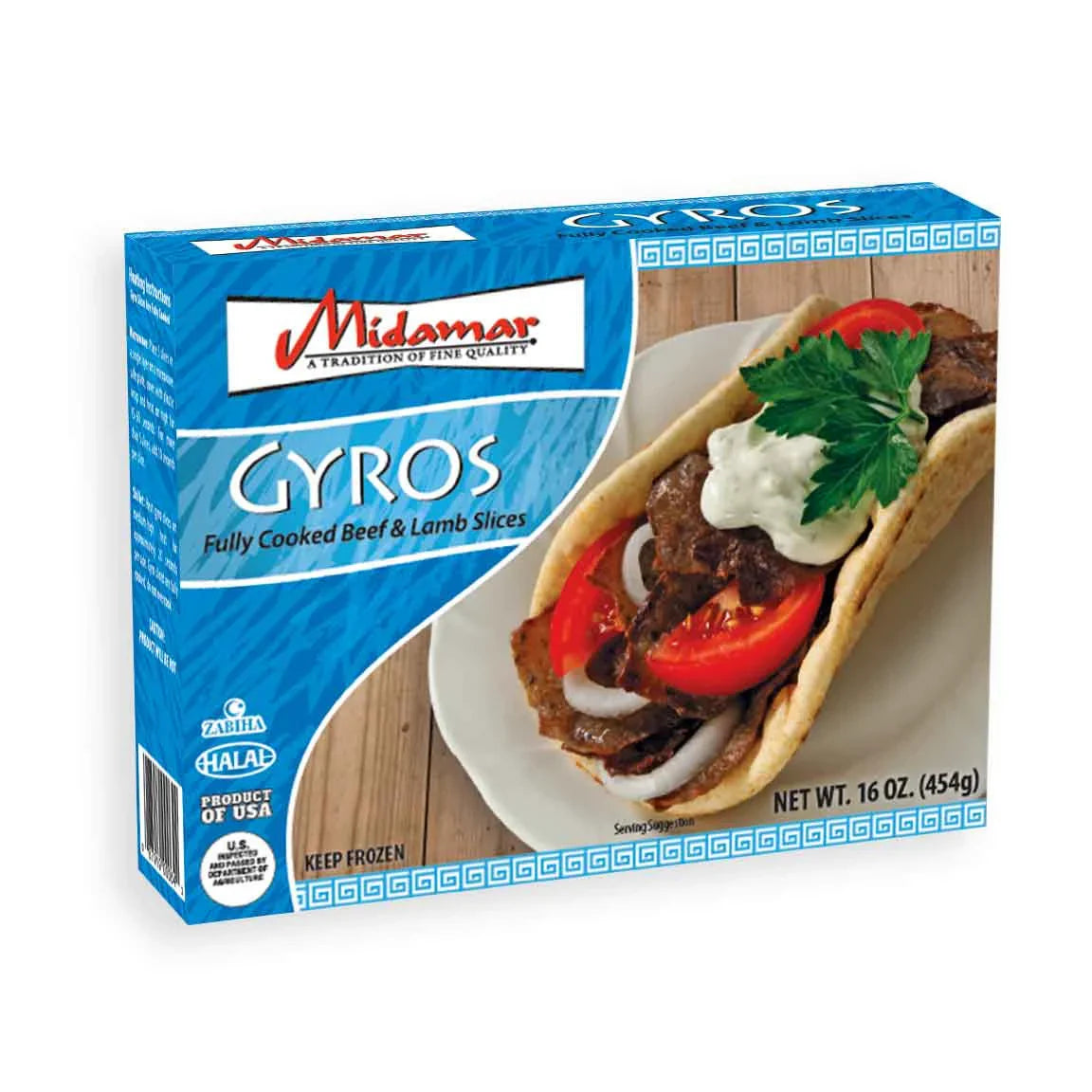 Midamar Halal Beef and Lamb Gyro Slices