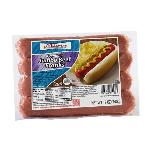 Midamar Halal Jumbo Beef Franks