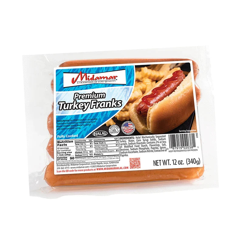 Midamar Halal Turkey Franks