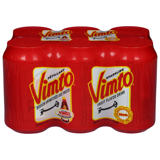 Vimto Sparkling Fruit Flavor Drink 6 - 11.2 fl oz Cans